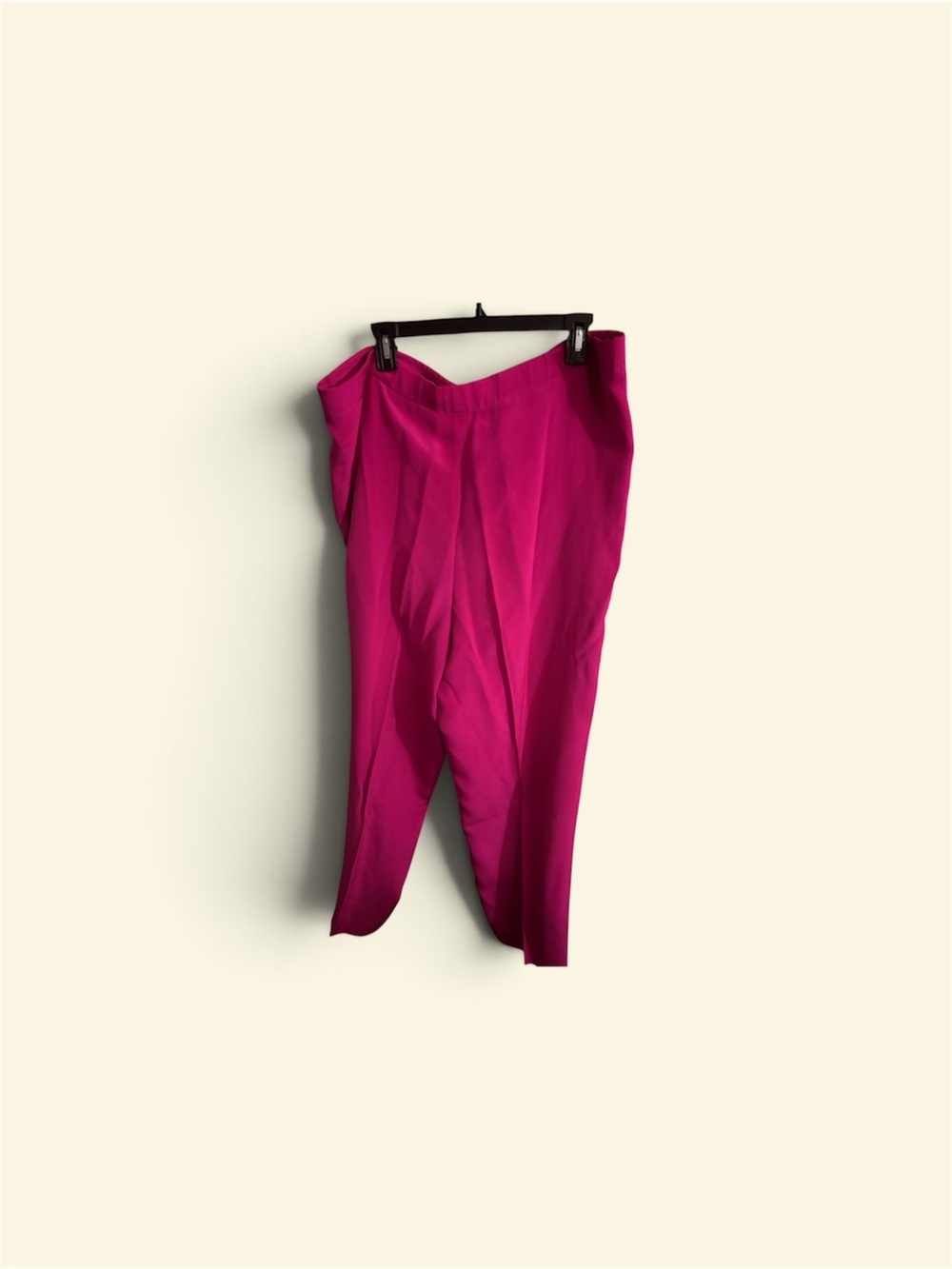 Liz Claiborne Bright Fuchsia Straight-Leg Pants - Picture 2 of 3